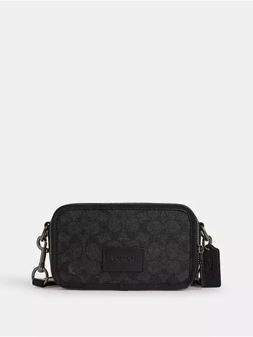 Wyatt Coach Men's Signature Crossbody Bag in Black - Picture 5 of 6